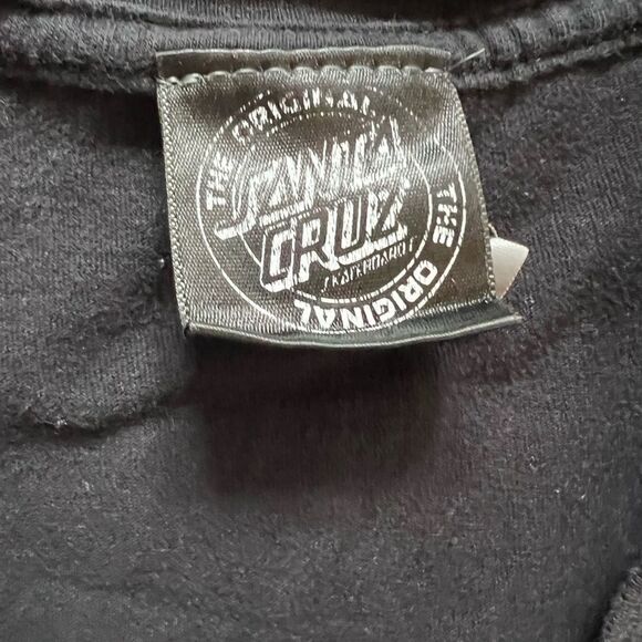 SANTA CRUZ Black Pink Graphic Print Casual Short Sleeve Tee Shirt M - Picture 7 of 8